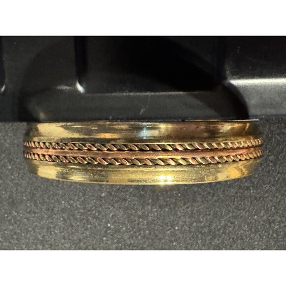 Copper and Brass Cuff Bracelet - Picture 1 of 4